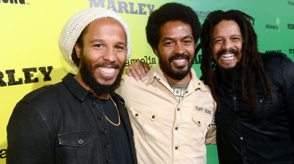 Ziggy Robbie and Rohan Marley