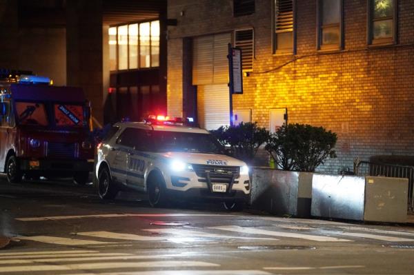 NYPD at the Israeli Consulate.